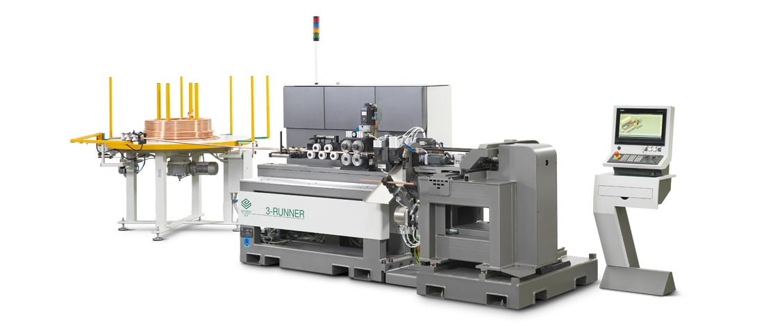 3-RUNNER - Straightening, cutting and end-forming tubes from coil or bar