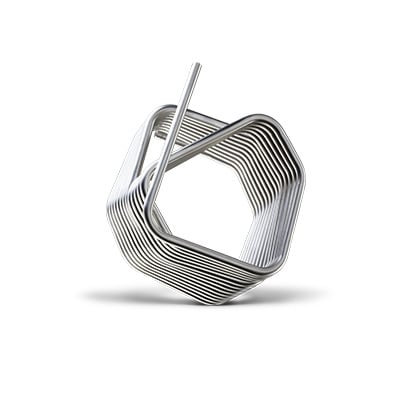 Coil for refrigeration made with CNC tube benders