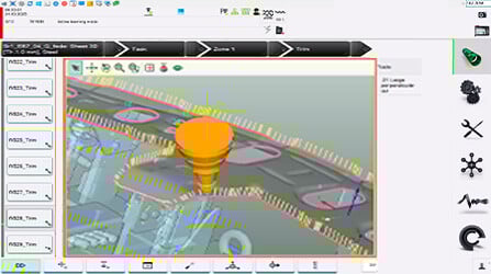 3D laser cutting system interface with parametric cutting geometries