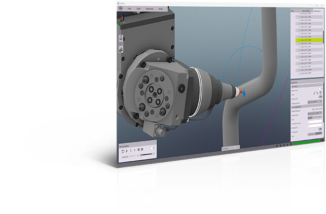 Integrated 3D bending and laser cutting 