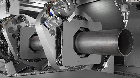 Support spindles for laser-cut tubes and profiles