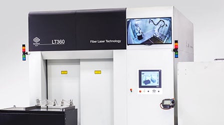 3D laser cutting robot system for production chain 