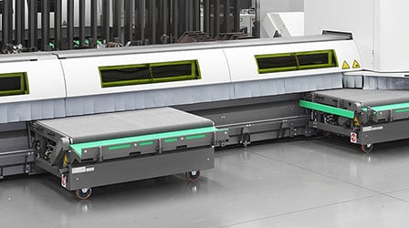 Sistema di scarico automatico lasertube LT7