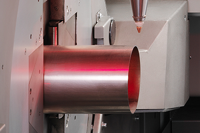 Welding test on round tube using the Lasertube system