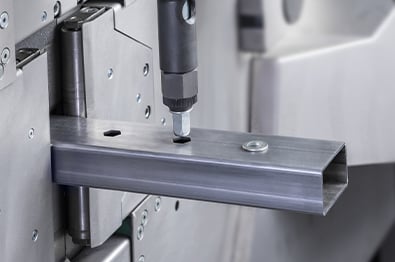 Rivet nuts insert machine for Lasertube