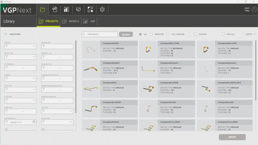 Tube bending program library